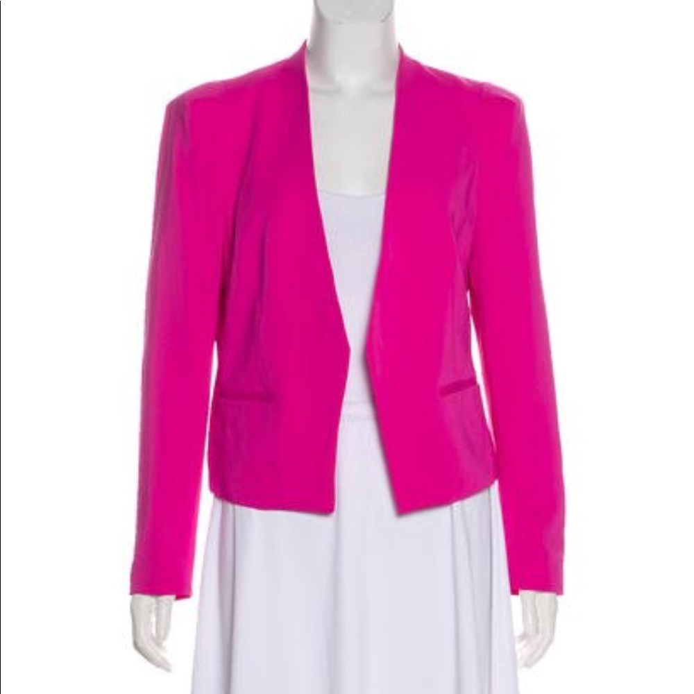 Rebecca Taylor Structured Hot Pink Blazer